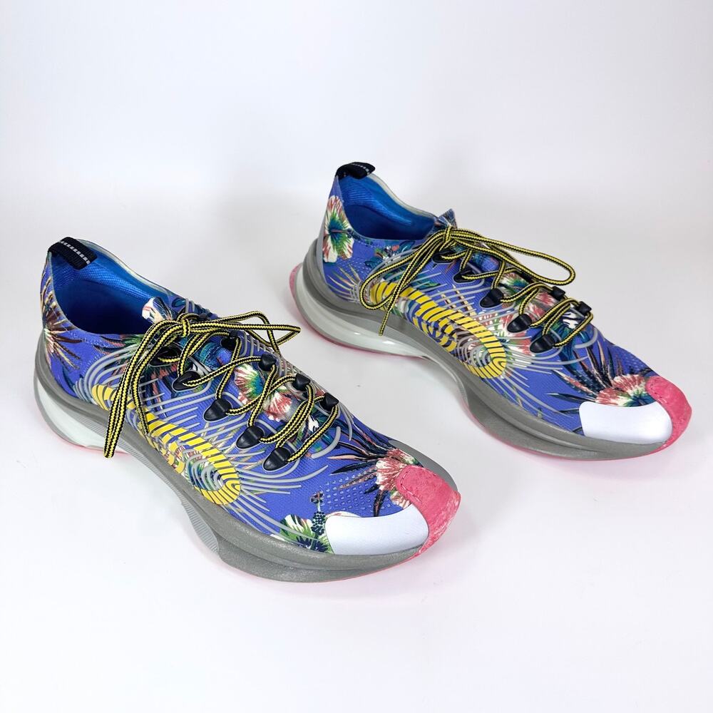 Gucci Technical Knit Floral Run Sneaker - Men’s 10 - Picture 3 of 8
